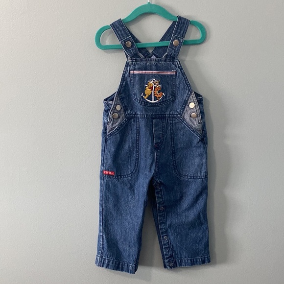 Disney Baby Winnie the Pooh Denim Overall 6-12M - Picture 2 of 4